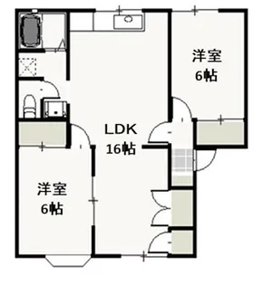 ベルエポックK A【1階】の間取り