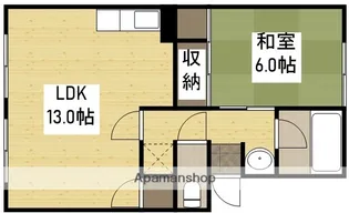 レインボーハイツ今A【1階】の間取り