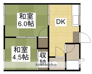 コーポ若竹【103号室】の間取り