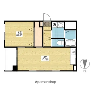 ルミエール大供【2階】の間取り