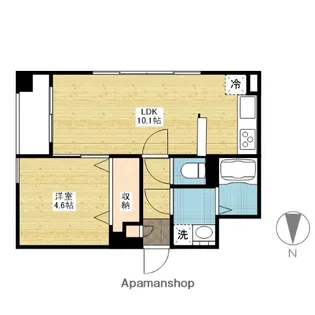 ルミエール大供【3階】の間取り
