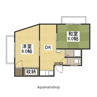 コーポ中山【303号室】の間取り