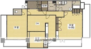 アルバ鹿田町【1101号室】の間取り
