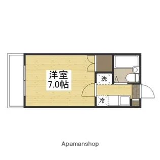 21ハイムB棟【1階】の間取り