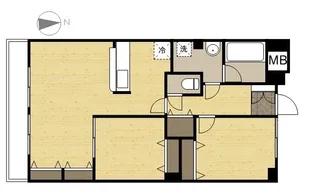 クレール西市【10階】の間取り