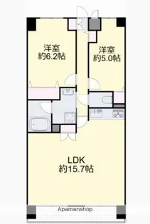 ル・サンク西市【4階】の間取り