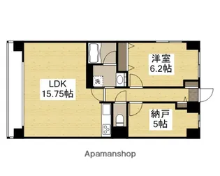 ル・サンク西市【1階】の間取り
