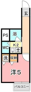 KM大元駅前【5階】の間取り