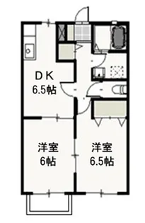 あさひリバージュ B【2階】の間取り