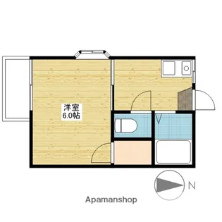 トピア国富 けやき通り【1階】の間取り