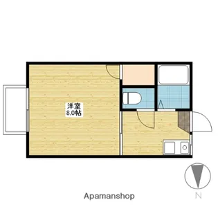 トピア国富 けやき通り【2階】の間取り