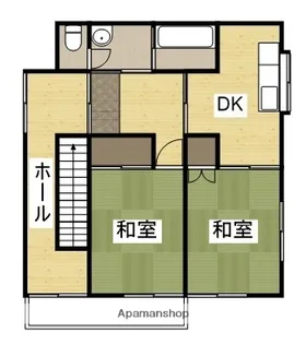 林アパート【201号室】の間取り