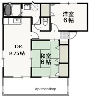ファミーユサトウⅡ B【102号室】の間取り