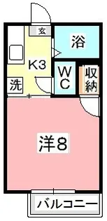 メゾンフレール【2階】の間取り