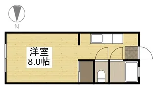 シャンテ操山【207号室】の間取り