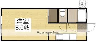 シャンテ操山【306号室】の間取り