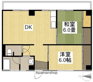 第一耐火ビル【501号室】の間取り
