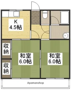 ライトハイツ【102号室】の間取り