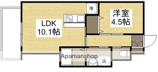 GRAND E’TERNA岡山Ⅱ【3階】の間取り