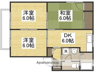キャトルセゾン A【1階】の間取り