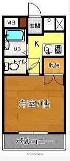 グレースマンションマヤ【1階】の間取り