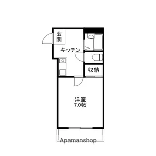 レジデンス津倉【103号室】の間取り
