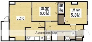 山陽マンション【101号室】の間取り