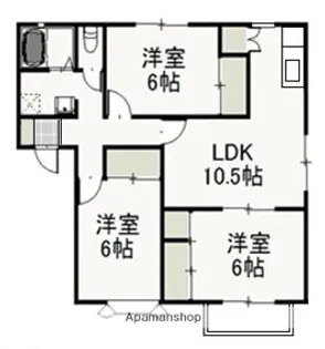ファミーユサトウA【2階】の間取り