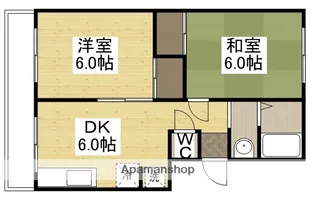 サンハイツ今B【202号室】の間取り