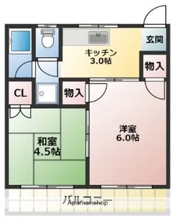 桂マンションⅠ【1階】の間取り