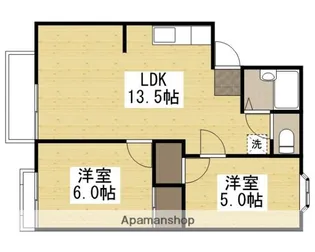 佐藤コーポ【203号室】の間取り