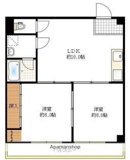 にっせんれん21【6階】の間取り
