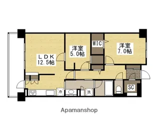 アルファステイツ岡山駅前【14階】の間取り