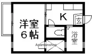 コーポハピネス【101号室】の間取り
