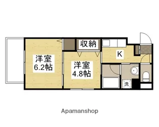 アミスター東島田【4階】の間取り