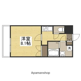 ルラシオン岡山奉還町【9階】の間取り