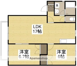 ベルデ高石 A【2階】の間取り