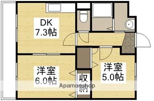 オルセーメゾンE【2階】の間取り
