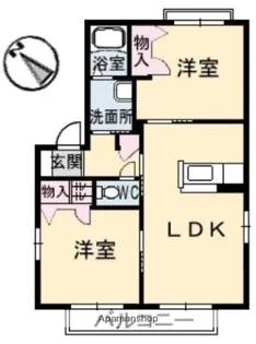 シャーメゾン松新【2階】の間取り