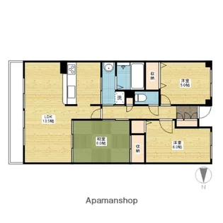 グランコート野田【3階】の間取り