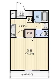 エレガンス大供【4階】の間取り