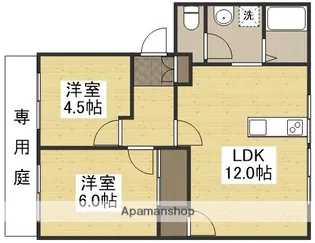 フレグランス雄町B【102号室】の間取り
