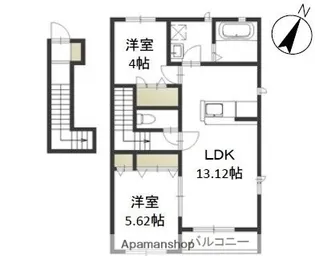 ドミール久米【2階】の間取り