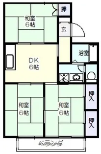 サンハウス【2階】の間取り