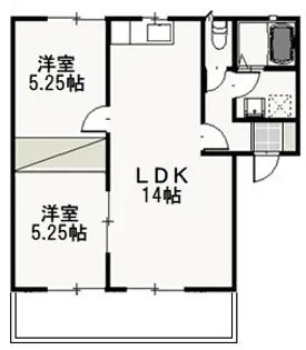 パインパレス G【1階】の間取り