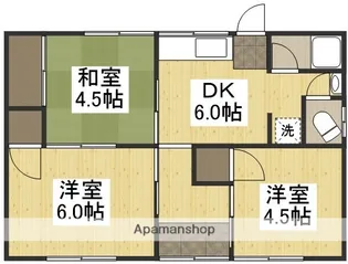 岡山県岡山市南区福富西2丁目【一戸建】の間取り