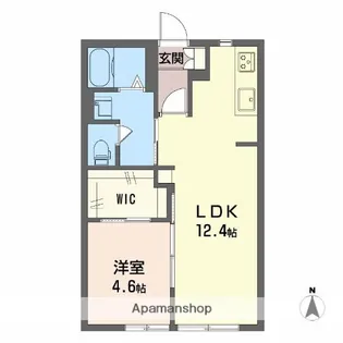 ヴィオラ平井 A棟【1階】の間取り