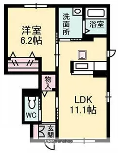 シャーメゾン晟【1階】の間取り