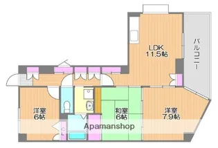 イルサローネ【313号室】の間取り
