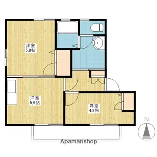 バリュージュ21 C棟【2階】の間取り